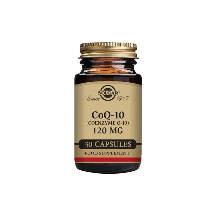 Solgar CoQ-10 120mg Vegetable Capsules Helps Reduce Effects of Aging Supports Energy Production Vegan Gluten Free and Kosher