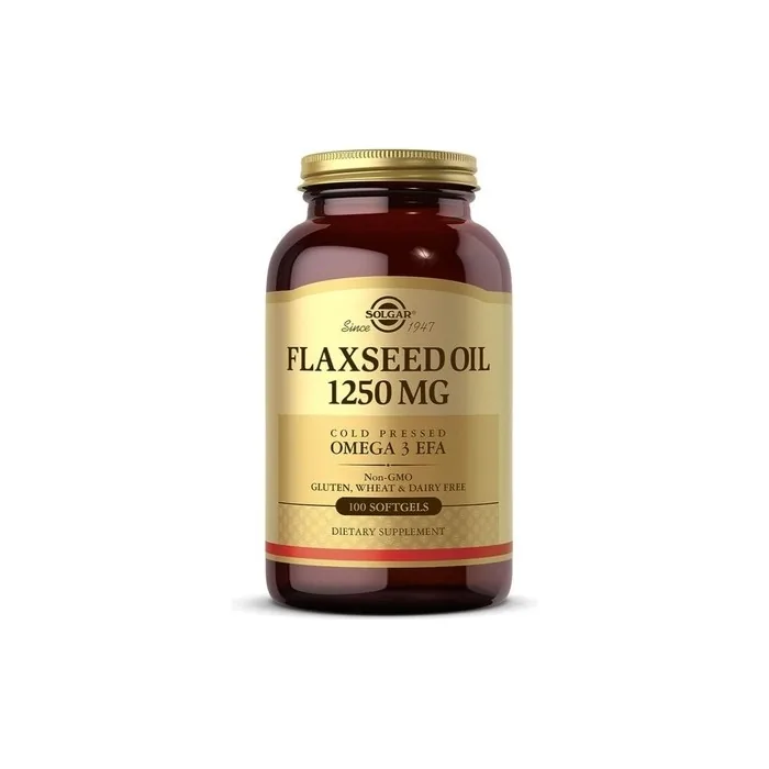 Solgar Flaxseed Oil 1250mg Softgels