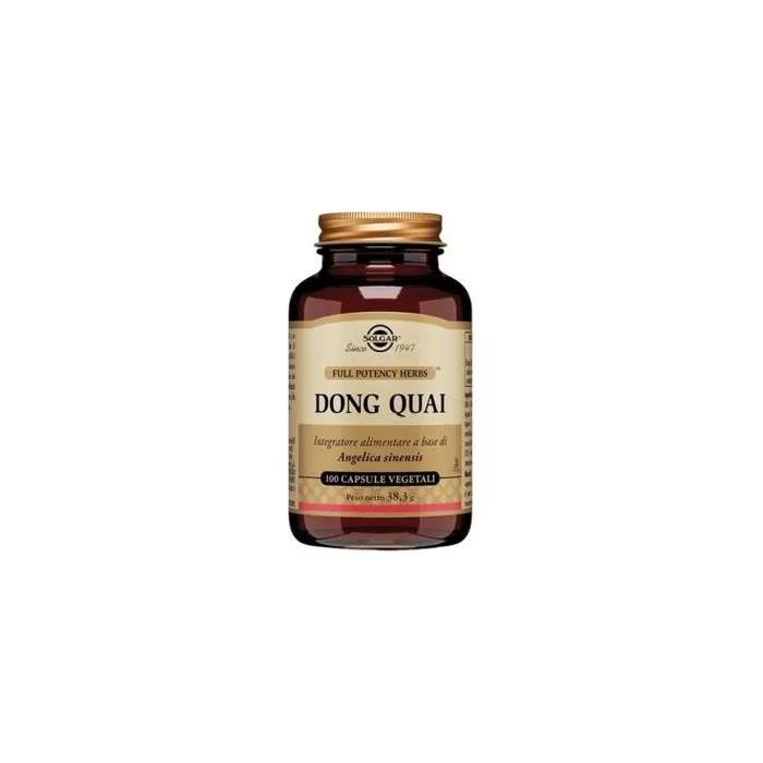 Solgar Dong Quai Woman Health Supplement 100 Vegetable Capsules