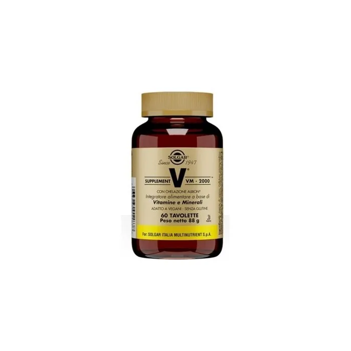 Solgar VM-2000 Vitamin and Mineral Supplement 60 Tablets