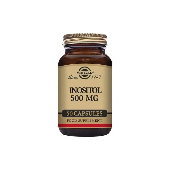 Solgar Inositol 500mg Vegetable Capsules Vitamin B8 50 Count