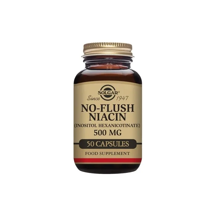 Solgar No-Flush Niacin 500mg 50 VCaps