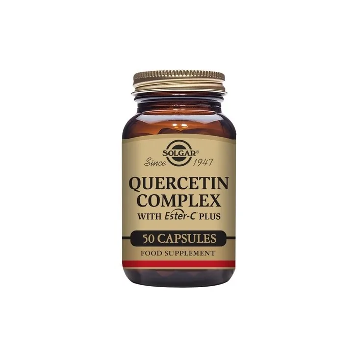 Solgar Quercetin Complex Vegetable Capsules - Supports Immunity and Protects from Oxidative Stress - With Ester Vitamin C and Bromelain - Vegan and Gluten Free