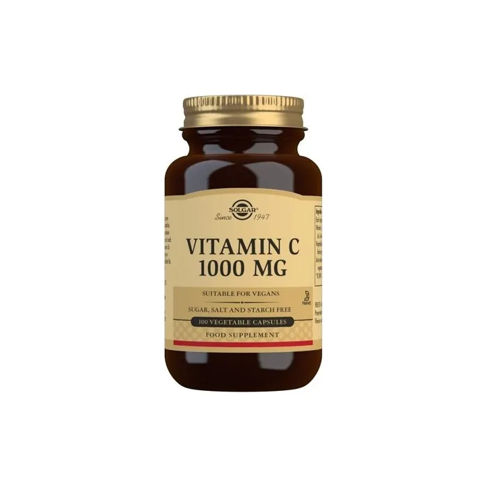 Solgar Vitamin C 1000mg Healthy Immune System Helps Fight Free Radicals Vegan 100 Capsules