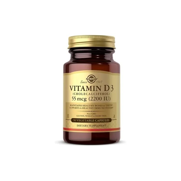 Solgar Vitamin D3 2200 IU Vegetable Capsules