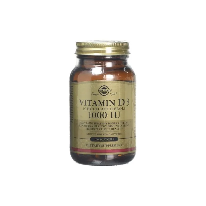 Solgar Vitamin D3 25mcg (1000iu) 100 Softgels