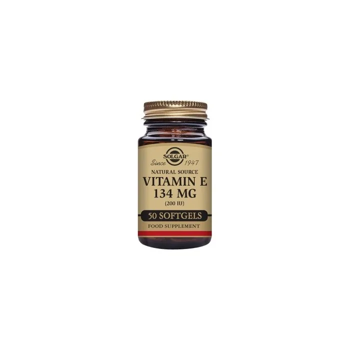 Solgar Vitamin E Natural Source Antioxidant Immune System 134mg 50 Softgels