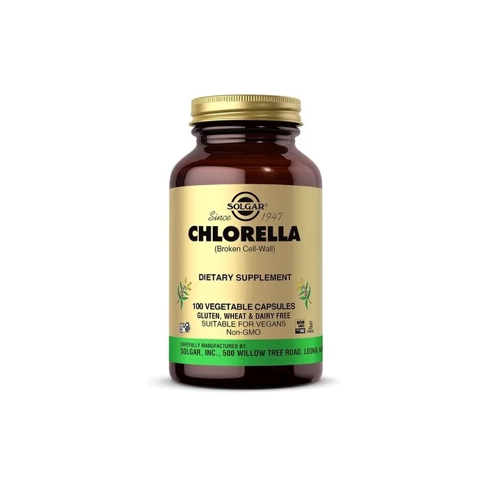 Solgar Chlorella Maximum Absorption 100 Vegetable Capsules