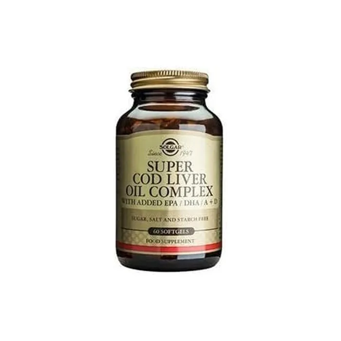 Solgar Super Cod Liver Oil Complex Softgels with Added EPA and DHA