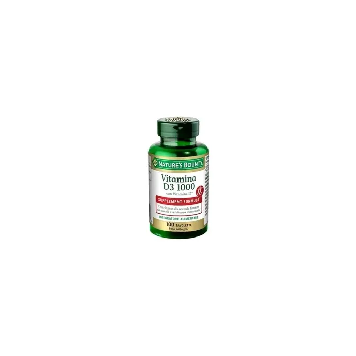 Nature's Bounty Vitamin D3 1000 100 Tablets