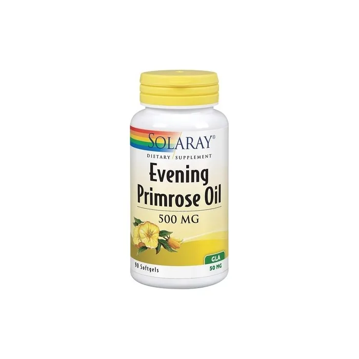 Solaray High Potency Evening Primrose Oil 500mg Cold Pressed Women's Health Support 90 Softgels