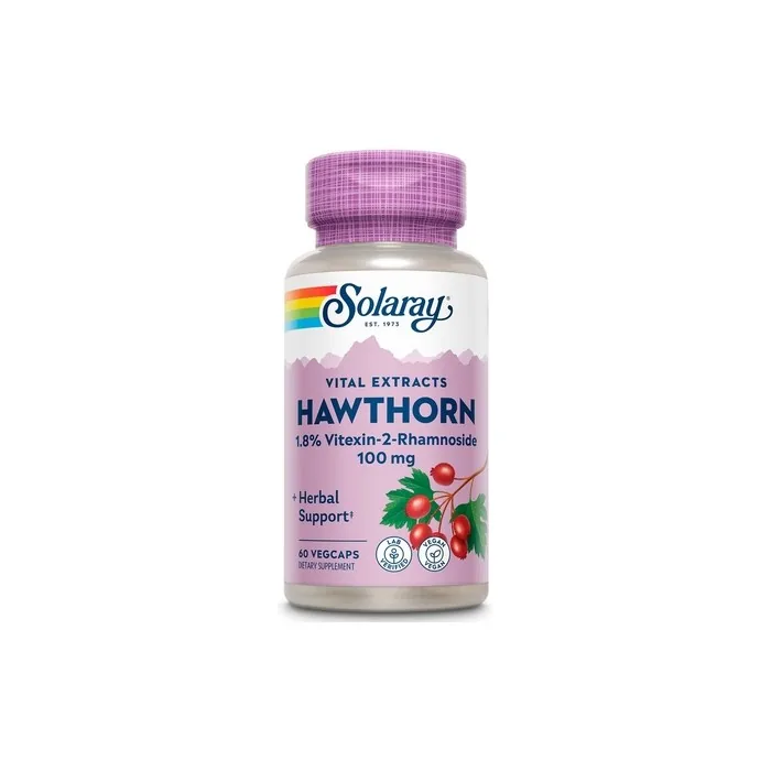 Solaray Hawthorn Extract 100mg 60 Capsules