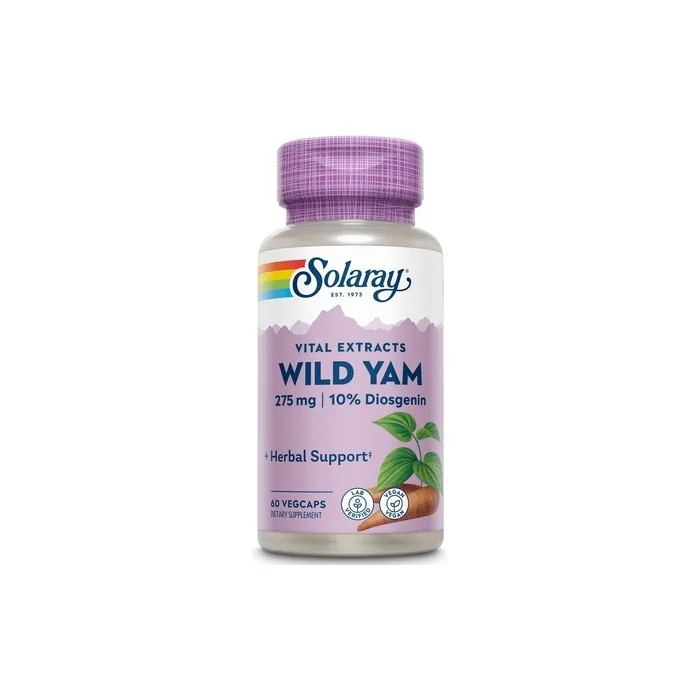 Solaray Guaranteed Potency Wild Yam Root Extract Veg Cap 60ct