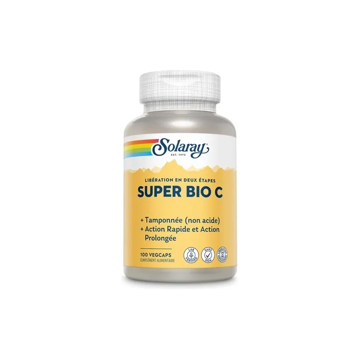 Solaray Super Bio C Non-Acid Buffered Formula Fast and Long-Lasting Action