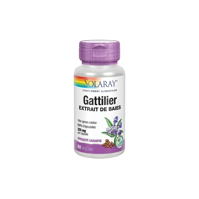 Solaray Gattilier Dietary Supplement 60 Capsules