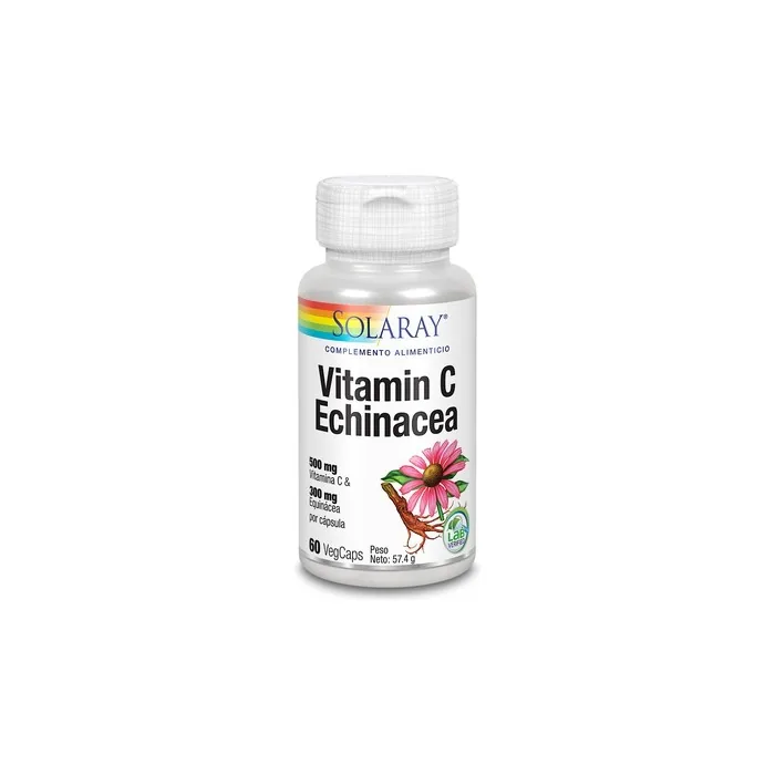 Solaray Vitamin C Y Echinacea 60 Vcaps