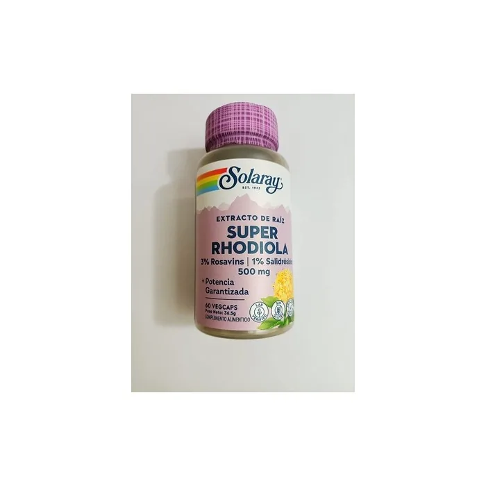 Solaray Super Rhodiola Root Extract 500mg VCapsules 60 Count