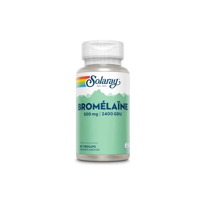 Solaray Bromelain 500mg 2400 GDU Digestion & Drainage 60 Vegcaps