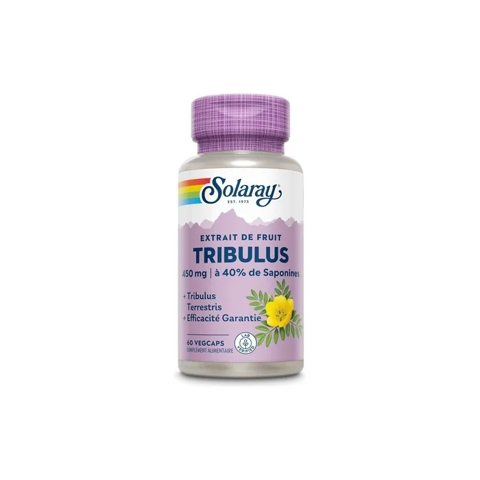 Solaray Tribulus 450mg Fruit Extract 40% Saponins 60 Vegcaps