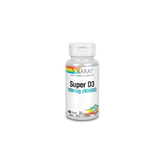 Solaray Super D3 4000 Iu 100 Pearls