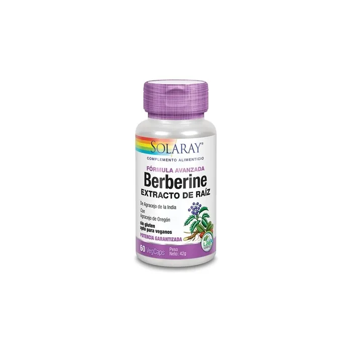 Solaray Berberine 60 Vegetable Capsules Advanced Formula