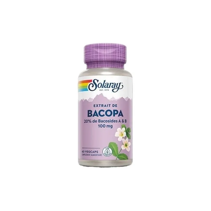 Solaray Bacopa 60 Plant Capsules Dietary Supplement