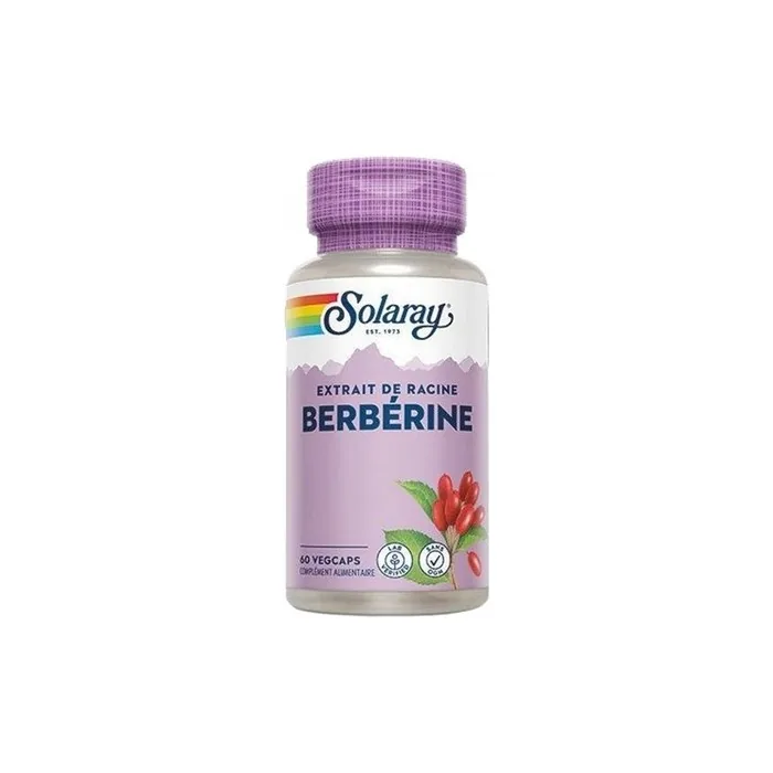 Solaray Berberine Dietary Supplement 60 Plant Capsules
