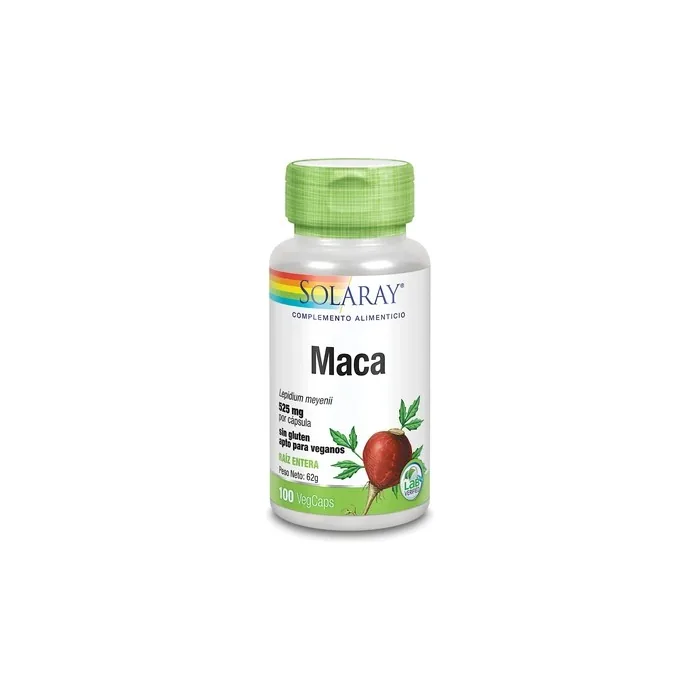 Solaray Maca 525 Mg 100 Capsules - Herbal Supplement