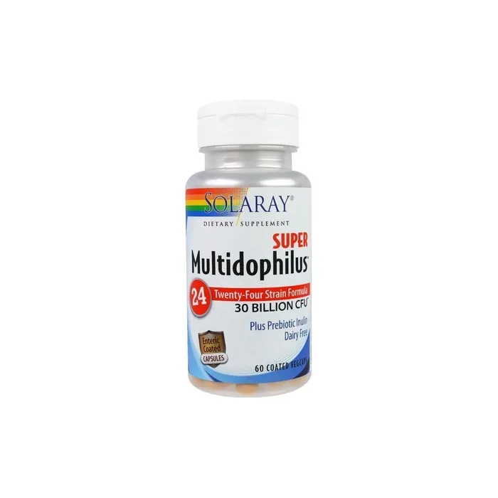 Solaray Super Multidophilus 24 30 Billion CFU 60 Coated Vegcaps