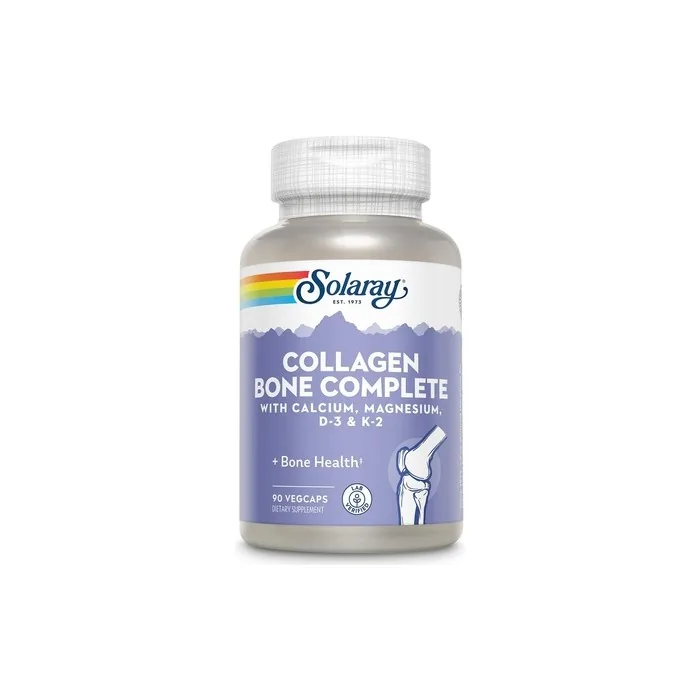 Solaray Collagen Bone Complete Advanced Bone Matrix Formula With Plant Calcium & Magnesium 90 Vegcaps 90 Count