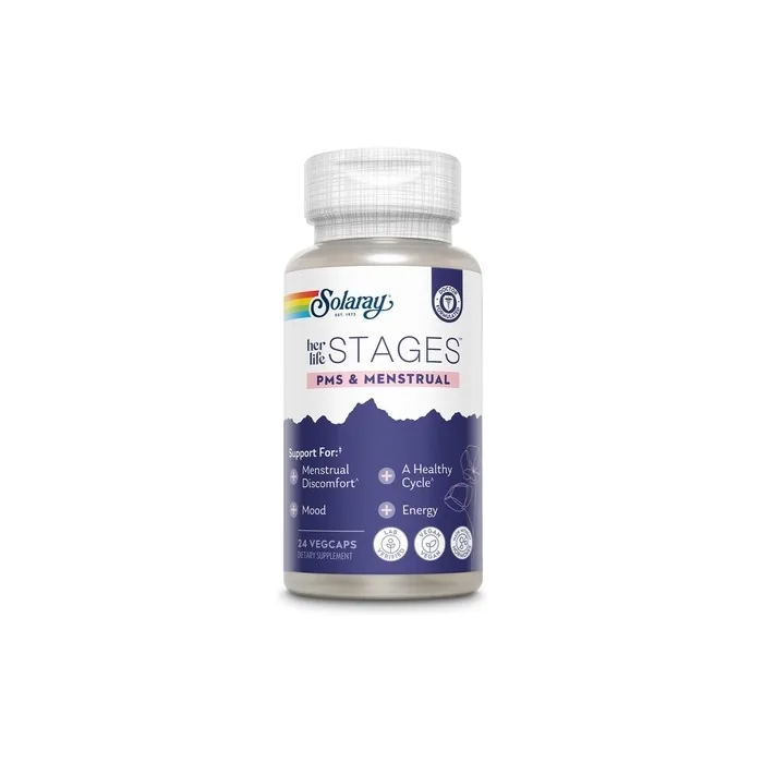 Solaray Pms & Menstrual Her Life Stages Pms Support Supplement For Women