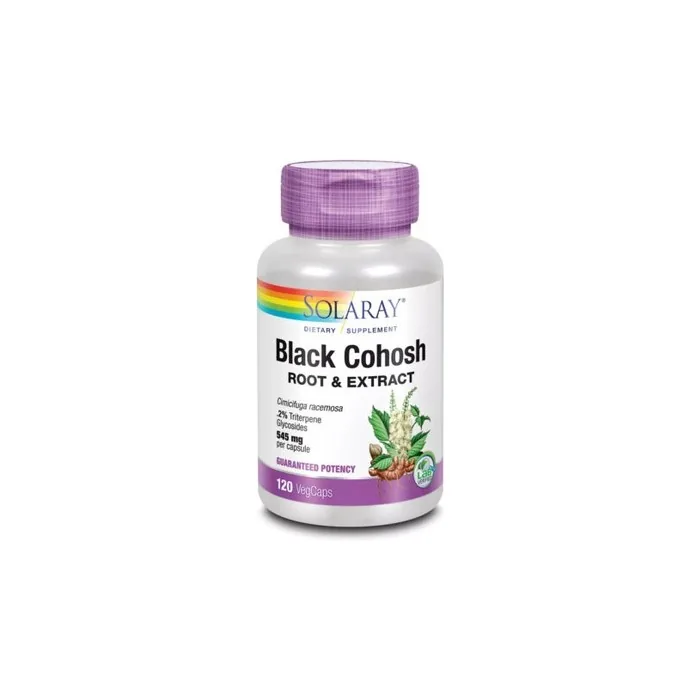 Solaray Black Cohosh Root and Extract 545mg Women's Health 120 Vegcaps