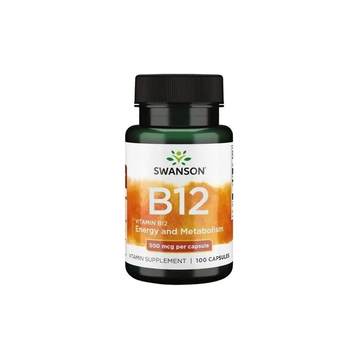 Swanson Vitamin B12 Supplement 500mcg 100 Capsules