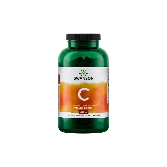 Swanson Vitamin C with Rose Hips Extract 1000mg 250 Capsules