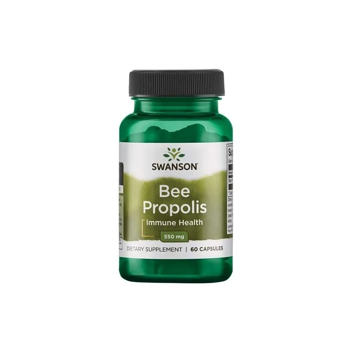 Swanson Bee Propolis 550mg Herbal Supplement 60 Capsules