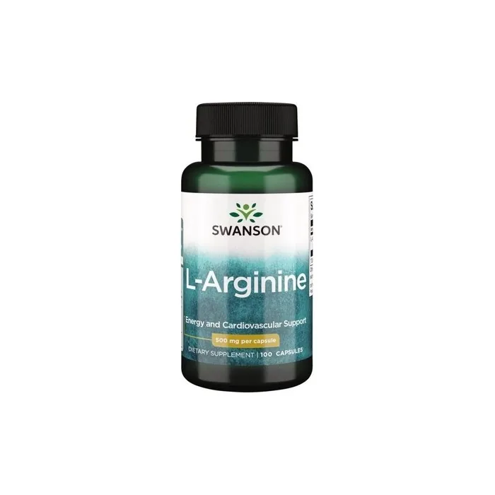 Swanson L-Arginine Dietary Supplement 500mg 100 Capsules