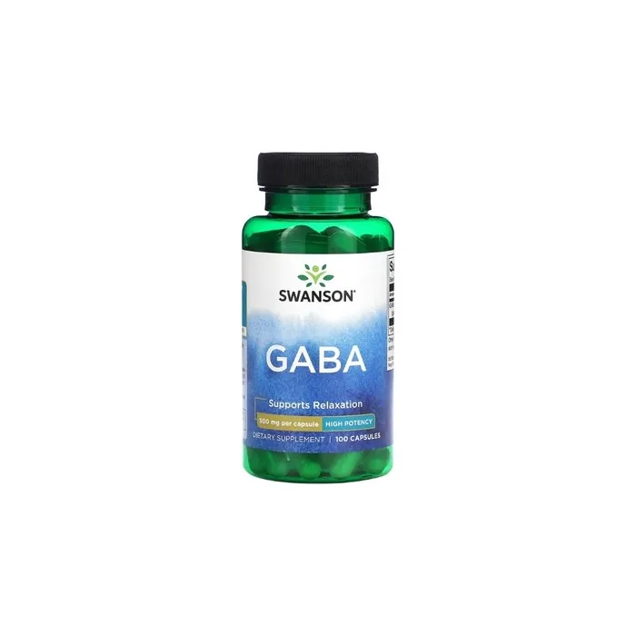 Swanson GABA Supplement 500mg 100 Capsules