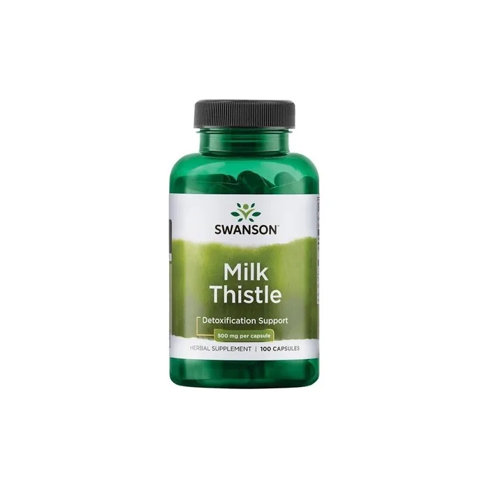Swanson Milk Thistle Herbal Supplement 500mg 100 Capsules