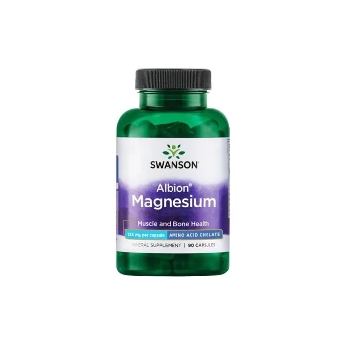 Swanson Albion Magnesium Supplement 133mg 90 Capsules