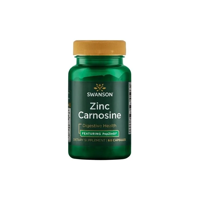 Swanson Zinc Carnosine (PepZin GI) Gastric Health Supplement 60 Capsules