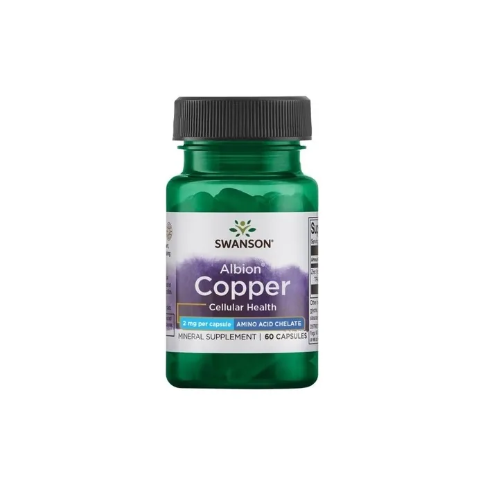 Swanson Albion Copper Supplement 60 Capsules 2mg