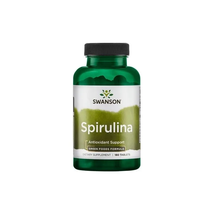 Swanson Spirulina Dietary Supplement 500mg 180 Tablets