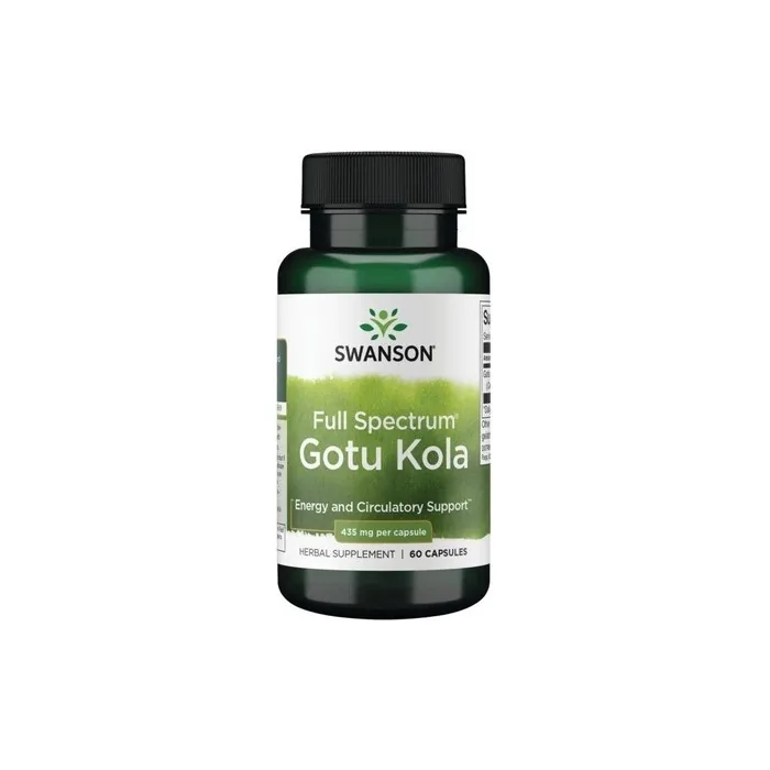 Swanson Full Spectrum Gotu Kola Herbal Supplement 435mg 60 Capsules