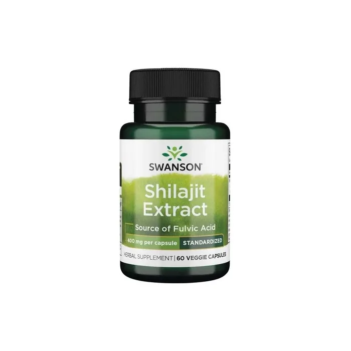 Swanson Shilajit Extract 400mg 60 Vegetarian Capsules