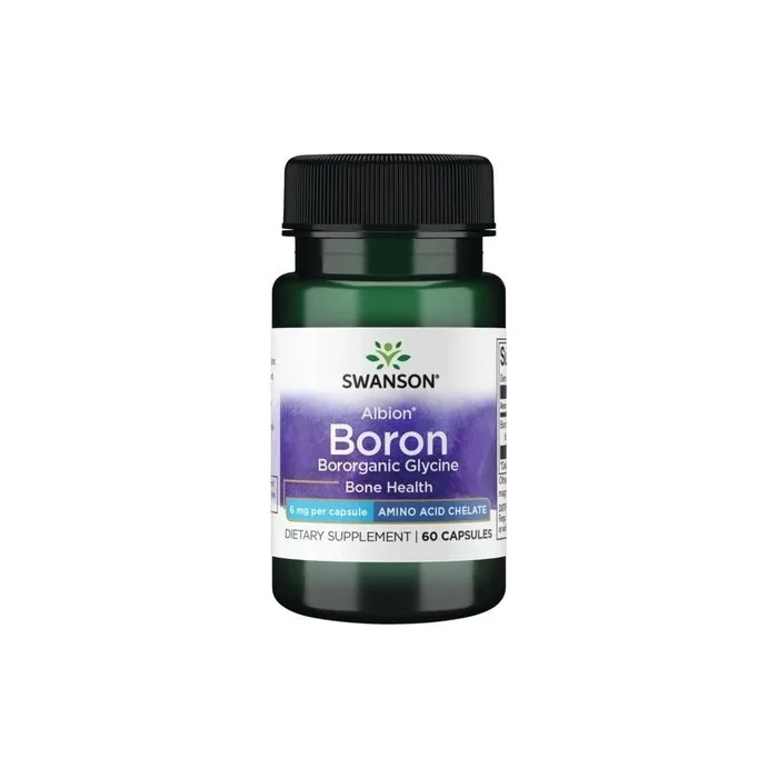 Swanson Albion Boron Glycine Supplement 60 Capsules 6mg