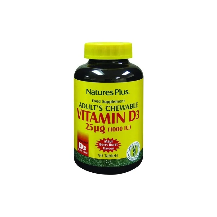 Naturesplus Adult's Chewables Vitamin D3 1000 Iu - Delicious Taste - Immunity