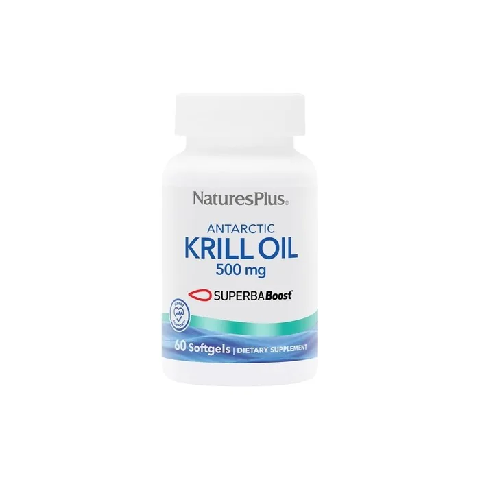 Natures Plus Antarctic Krill Oil 60 Softgels Supports Brain & Joint Health