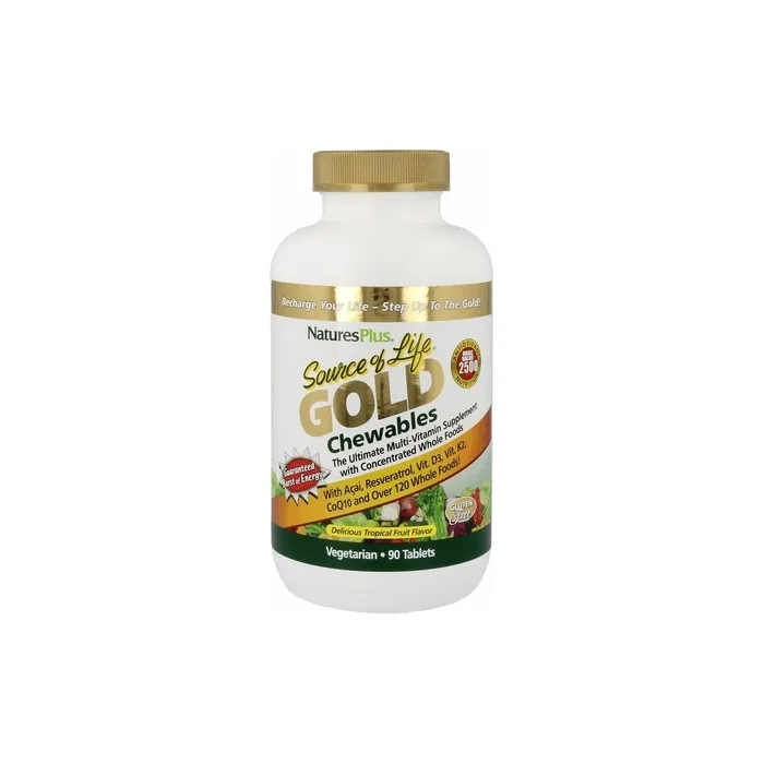 Natures Plus Source of Life Gold Chewables 90 Tablets