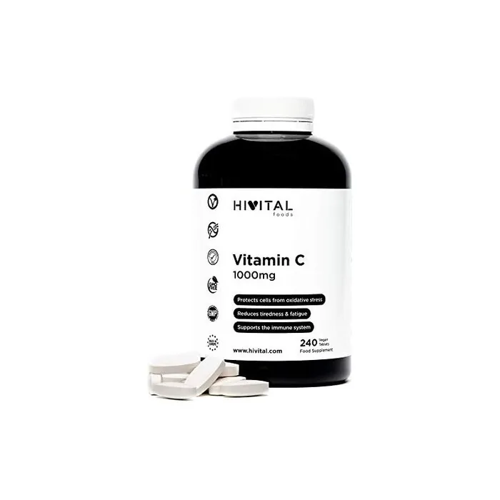 Vitamin C 1000mg Ascorbic Acid 240 Vegan Tablets