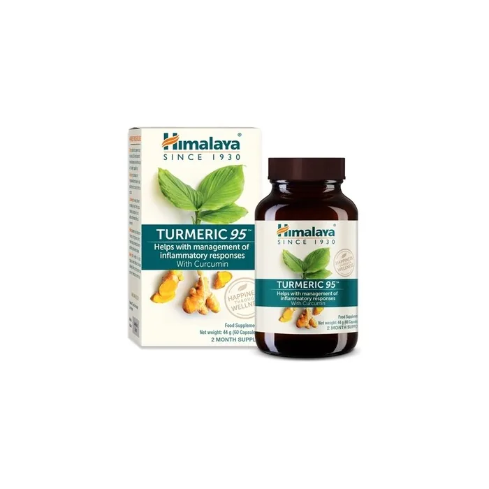 Himalaya Turmeric 95 with Curcumin Herbal Supplement 60 Capsules